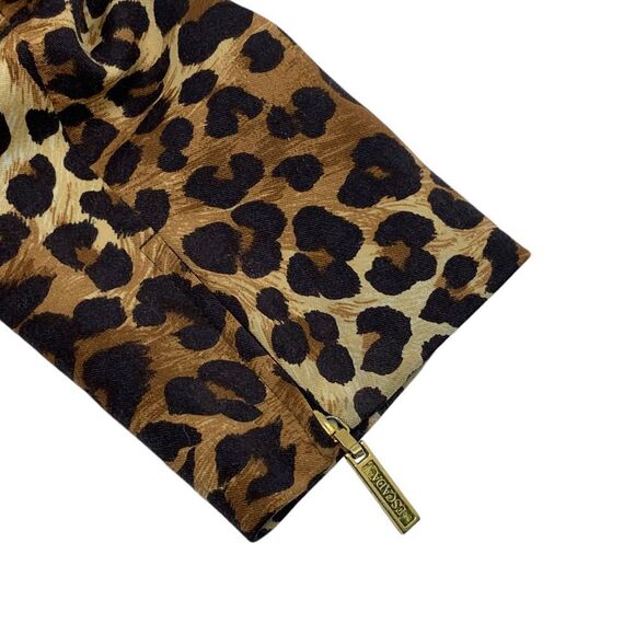 Escada Margaretha Ley Cheetah Zip Front Jacket Blazer Animal Print Size 42 Large - Picture 9 of 11